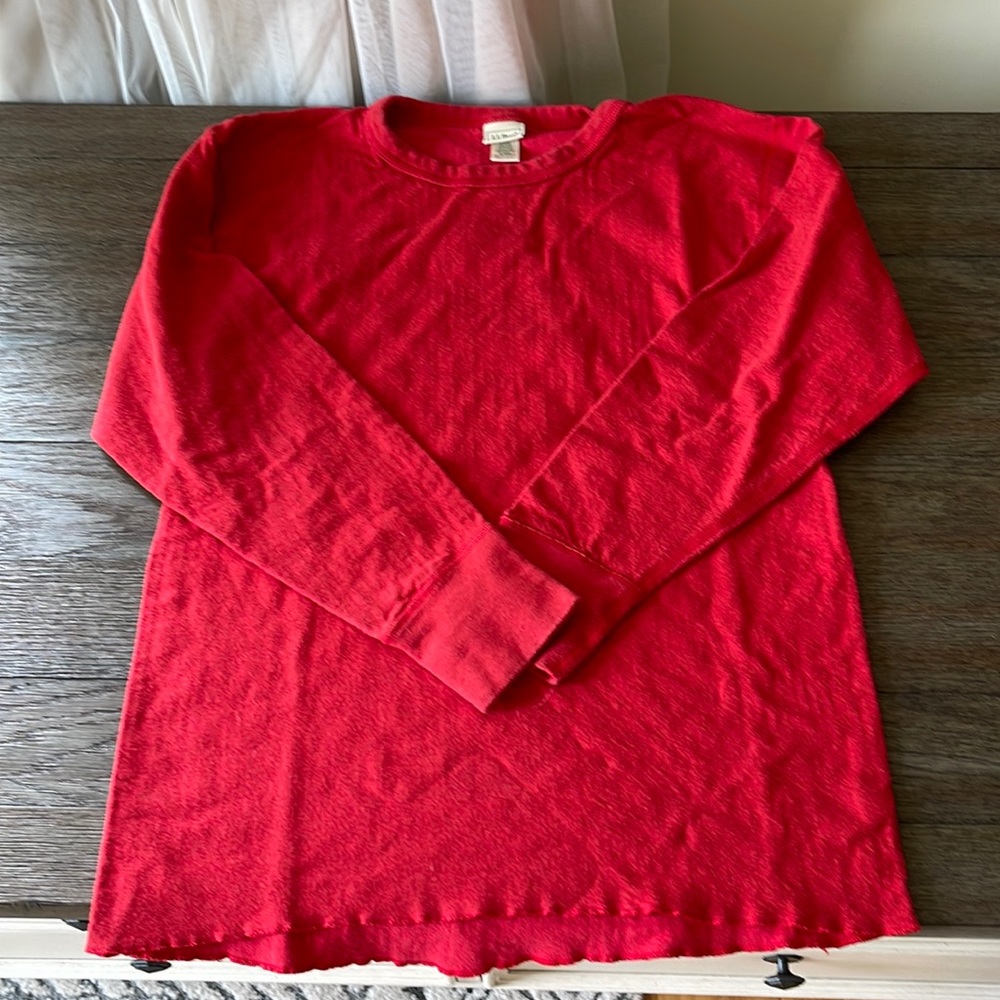 Size medium men’s red long John top